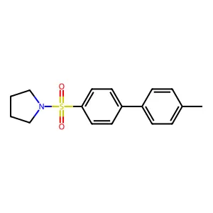 1-({4'-Methyl-[1,1'-biphenyl]-4-yl}sulfonyl)pyrrolidine structure