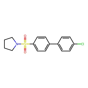 1-[4-(4-Chlorophenyl)phenyl]sulfonylpyrrolidine structure