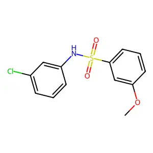 N-(3-氯苯基)-3-甲氧基苯磺酰胺 structure