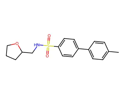 4-(4-methylphenyl)-N-(oxolan-2-ylmethyl)benzenesulfonamide structure