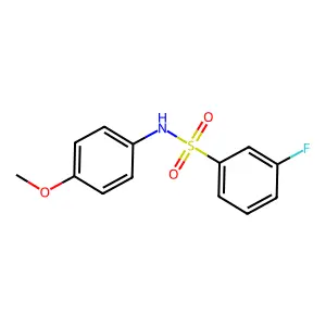 3-氟-N-(4-甲氧基苯基)苯磺酰胺 structure