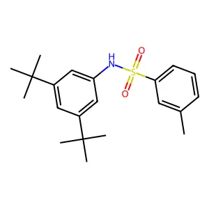 N-(3,5-ditert-butylphenyl)-3-methylbenzenesulfonamide structure