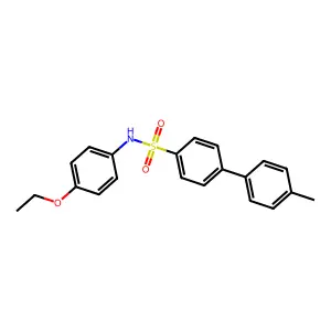 N-(4-ethoxyphenyl)-4'-methyl-[1,1'-biphenyl]-4-sulfonamide structure
