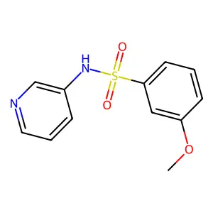 3-methoxy-N-(3-pyridinyl)benzenesulfonamide structure