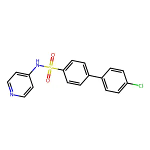 4'-chloro-N-4-pyridinyl-4-biphenylsulfonamide structure