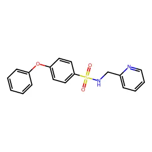 4-phenoxy-N-(pyridin-2-ylmethyl)benzenesulfonamide structure