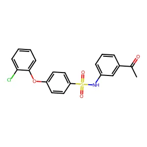 N-(3-acetylphenyl)-4-(2-chlorophenoxy)benzenesulfonamide structure