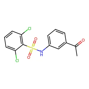 N-(3-acetylphenyl)-2,6-dichlorobenzenesulfonamide structure