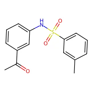 N-(3-acetylphenyl)-3-methylbenzenesulfonamide structure