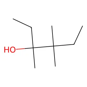 3,4,4-Trimethylhexan-3-ol structure