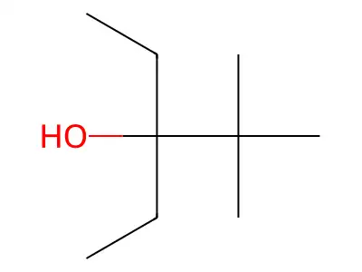 3-Ethyl-2,2-dimethyl-3-pentanol structure
