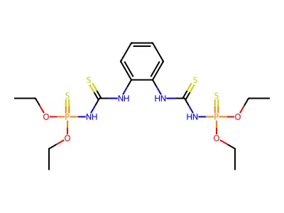 1-diethoxyphosphinothioyl-3-[2-(diethoxyphosphinothioylcarba structure