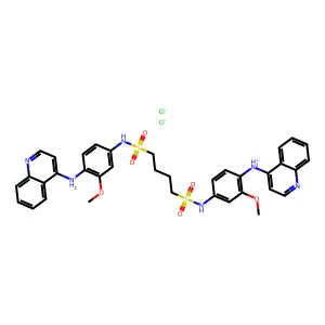 C36H36N6O6S2.2ClH.H2O structure