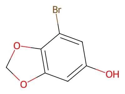7-Bromobenzo[d][1,3]dioxol-5-ol structure