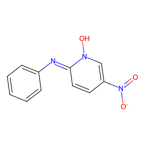 1-hydroxy-5-nitro-N-phenylpyridin-2-imine structure