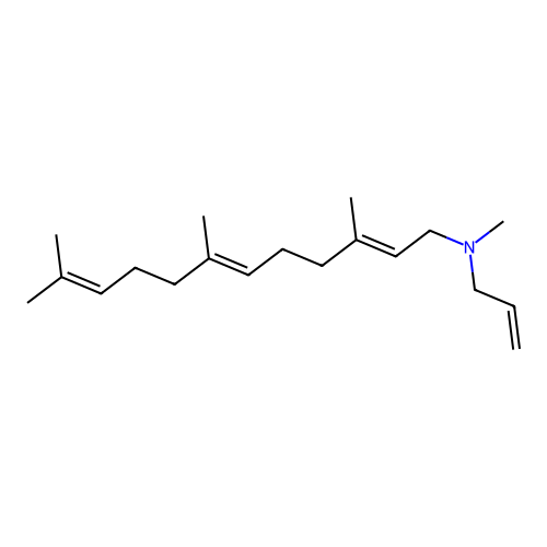 2,6,10-Dodecatrienylamine, N-allyl-N,3,7,11-tetramethyl structure