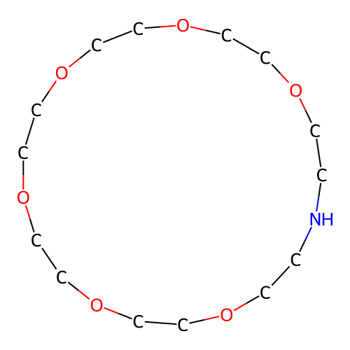 1,4,7,10,13,16-Hexaoxa-19-azacyclohenicosane structure