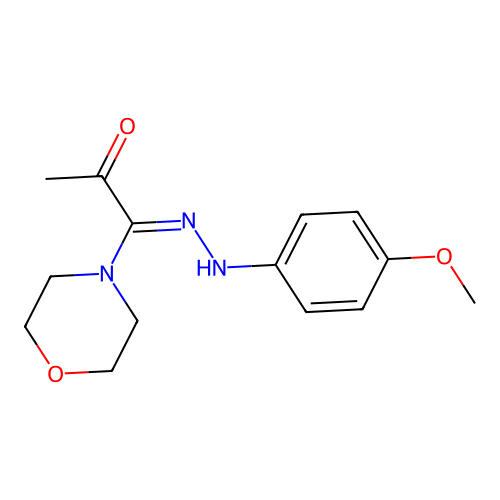 1-[(4-Methoxyphenyl)hydrazinylidene]-1-morpholin-4-ylpropan-2-one structure