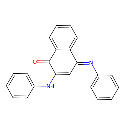 2-Anilino-4-phenylimino-naphthalen-1-one structure