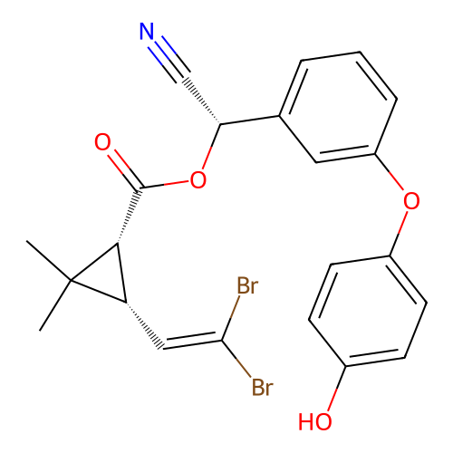 4'-Hydroxydeltamethrin structure
