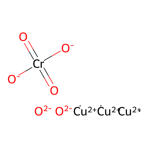 Tricopper chromate dioxide structure