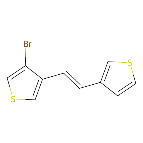 3-Bromo-4-[2-(3-thienyl)vinyl]thiophene structure