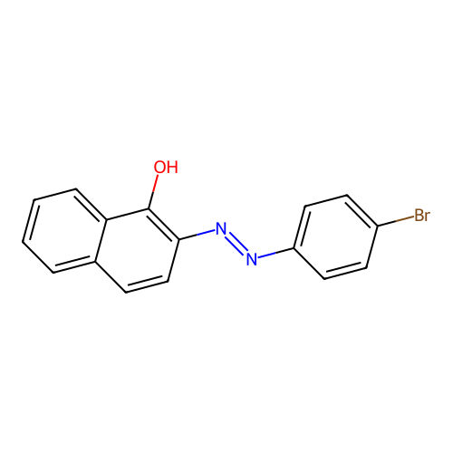 2-[(E)-(4-bromophenyl)diazenyl]naphthalen-1-ol structure