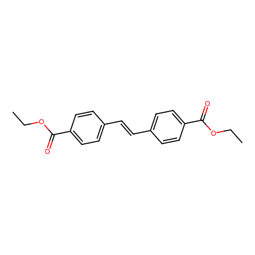 Ethyl 4-[2-(4-ethoxycarbonylphenyl)ethenyl]benzoate structure
