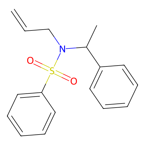 Benzenesulfonamide, N-(1-phenylethyl)-N-2-propenyl- structure