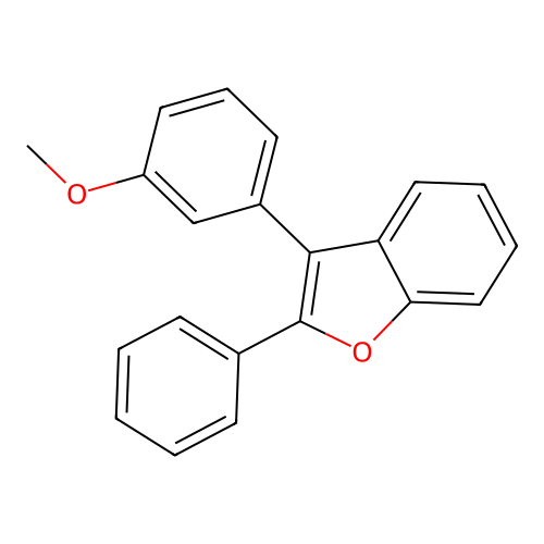 3-(3-Methoxyphenyl)-2-phenyl-1-benzofuran structure
