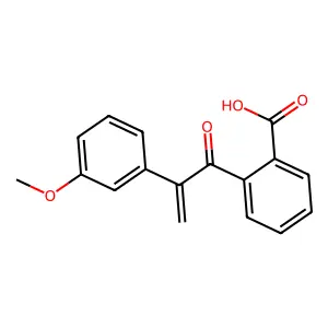 2-[2-(3-Methoxyphenyl)prop-2-enoyl]benzoic acid structure