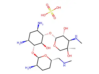 硫酸小诺霉素 structure