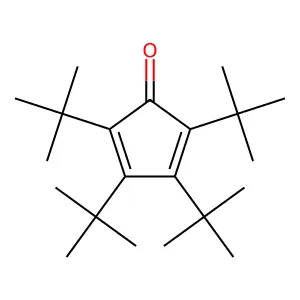 2,4-Cyclopentadien-1-one, 2,3,4,5-tetrakis(1,1-dimethylethyl)- structure