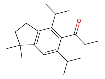 1-(4,6-Diisopropyl-1,1-dimethyl-5-indanyl)-1-propanone structure