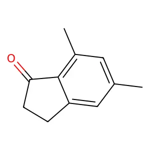 5,7-dimethyl-2,3-dihydro-1H-inden-1-one structure