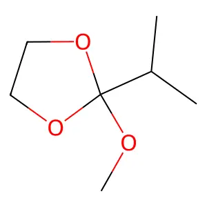 2-Methoxy-2-(1-methylethyl)-1,3-dioxolane structure