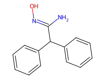 N'-hydroxy-2,2-diphenylethanimidamide structure