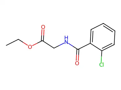 Ethyl 2-[(2-chlorobenzoyl)amino]acetate structure