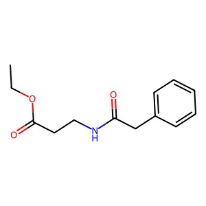 Ethyl 3-(2-phenylacetamido)propanoate structure