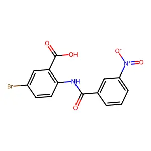 5-bromo-2-[(3-nitrobenzoyl)amino]benzoic Acid structure