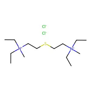 Ammonium, thiodiethylenebis(diethylmethyl-, dichloride structure