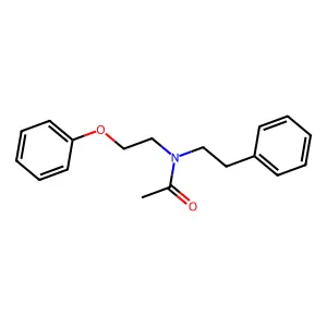 N-苯乙基-N-(2-苯氧乙基)乙酰胺 structure