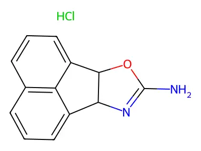 Acenaphth(1,2-d)oxazole, 6b,9a-dihydro-8-amino-, hydrochloride structure