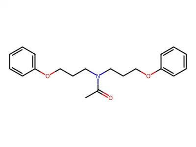 Acetamide, N,N-bis(3-phenoxypropyl)- structure