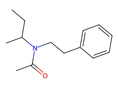 N-(Butan-2-yl)-N-(2-phenylethyl)acetamide structure