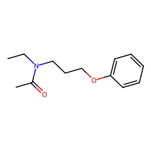 N-乙基-N-(3-苯氧丙基)乙酰胺 structure