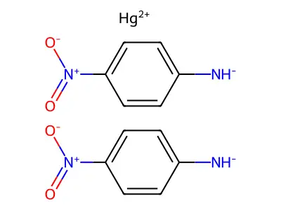 Aniline, p-nitro-, mercury(II) deriv. structure