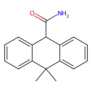 10-Anthracenecarboxamide, 9,10-dihydro-9,9-dimethyl- structure