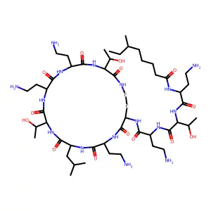 Polymyxin E(sub 1), 7-L-theonine- structure