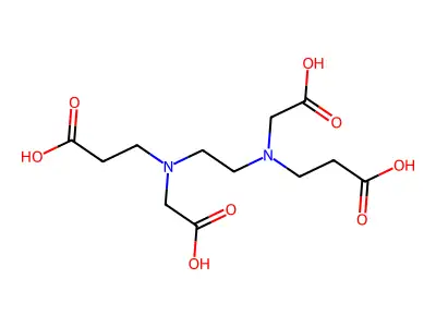 Ethylenediaminediacetic Acid Dipropionic Acid structure